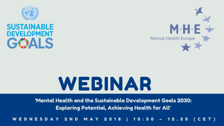 Register now | Webinar on Mental Health and the SDGs 2030 - Mental