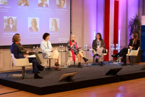 Kadri Soova, MHE Director, speaking on a panel at European Health Forum Gastein